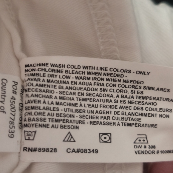 New Nine West / Pull On Yoga White Jeans / Size 6 - Picture 7 of 7